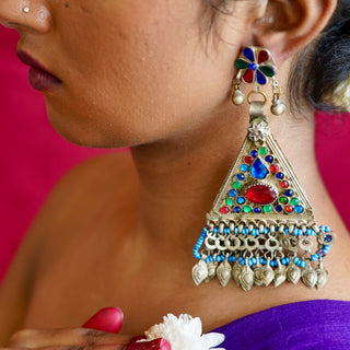 Muthalath Afghani Earrings | Firdaus Afghan Jewellery by JanpathOnline