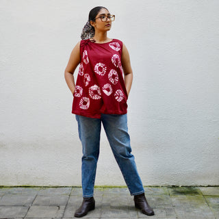 The Red Tie Dye Top | Durga Pujo & Navratri Special Hasrat Gully Drop