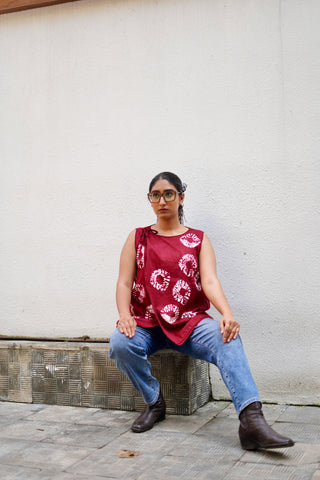 The Red Tie Dye Top | Durga Pujo & Navratri Special Hasrat Gully Drop