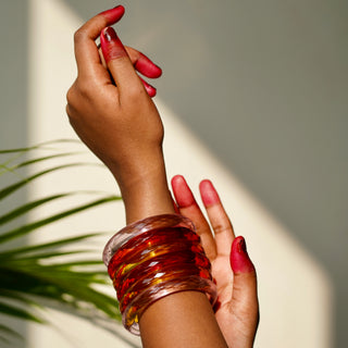 Subah Ki Pehar | Glass Bangle Stack