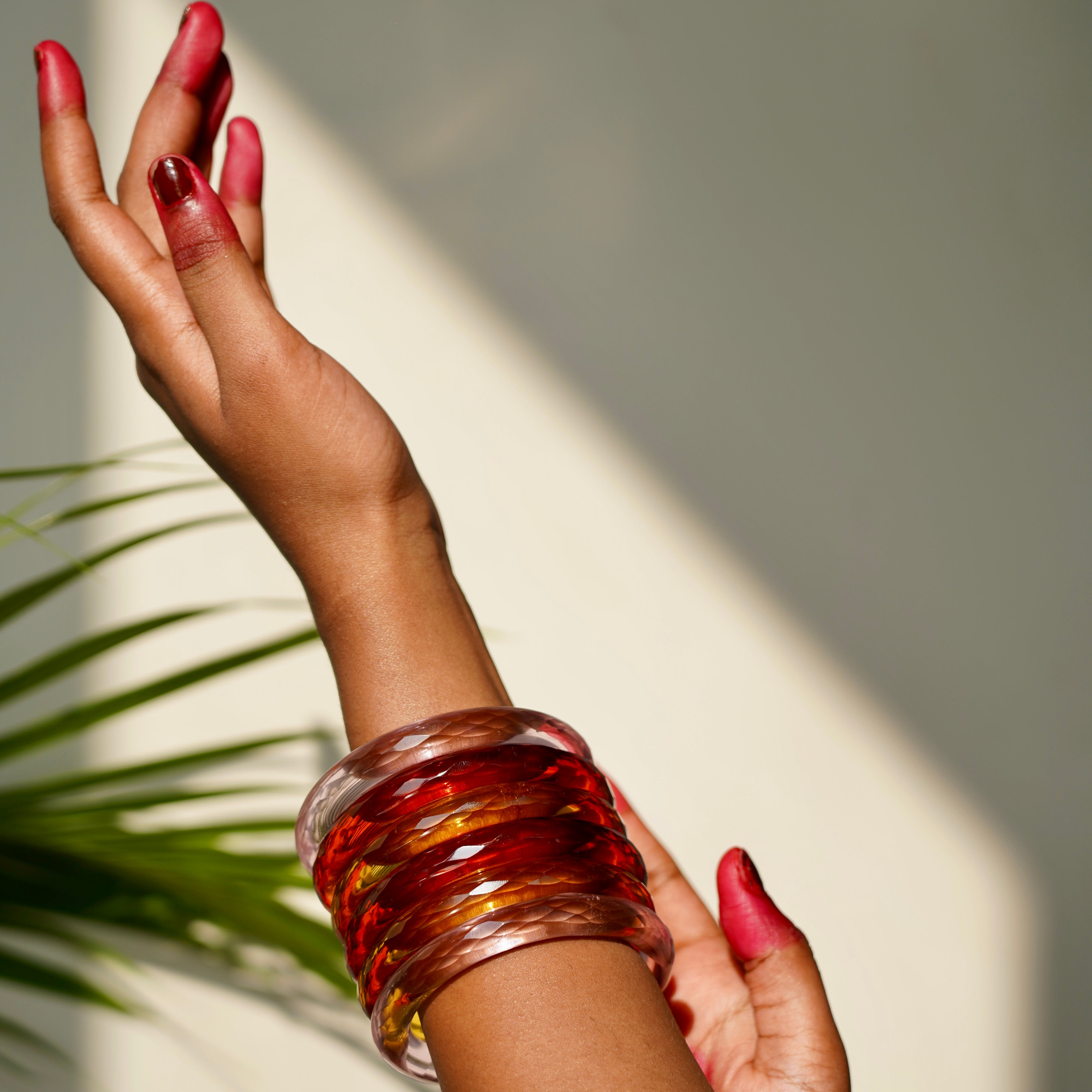 Subah Ki Pehar Glass Bangle Stack –