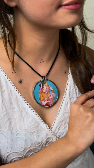 Pichwai Prerna Pendant | Tasveeron Wale Haar