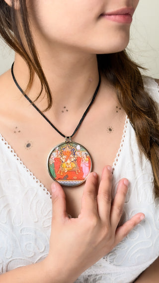 Sriganesh Pichwai Pendant | Tasveeron Wale Haar