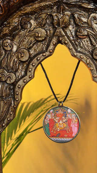 Sriganesh Pichwai Pendant | Tasveeron Wale Haar