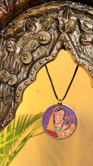 Rangrasiya Pichwai Pendant | Tasveeron Wale Haar