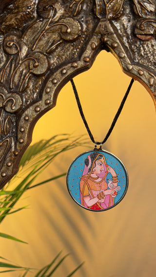 Pichwai Prerna Pendant | Tasveeron Wale Haar