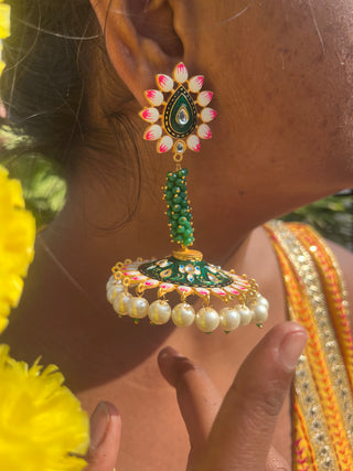 Udita Meenakari Earrings