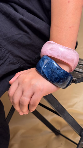 Rupa | Vintage Wooden & Resin Bangle Stack