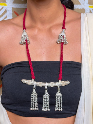 Nilima Lambani Threadwork Necklace | Traditional Coin & Metal Work Tribal Necklace