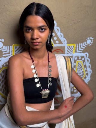 Shanta Lambani Threadwork Necklace | Traditional Coin & Metal Work Tribal Necklace