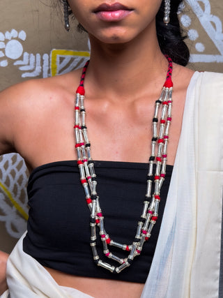 Gauri Lambani Threadwork Necklace | Traditional Coin & Metal Work Tribal Necklace