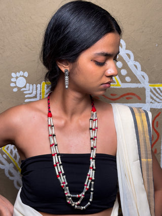 Gauri Lambani Threadwork Necklace | Traditional Coin & Metal Work Tribal Necklace