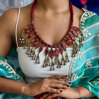 Yasmine Afghani Necklace | Diwali Special Afghan Jewellery by JanpathOnline