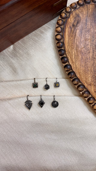 Krutika Nose Clip Combo | Silver Lookalike Nose Clips Made in Jaipur
