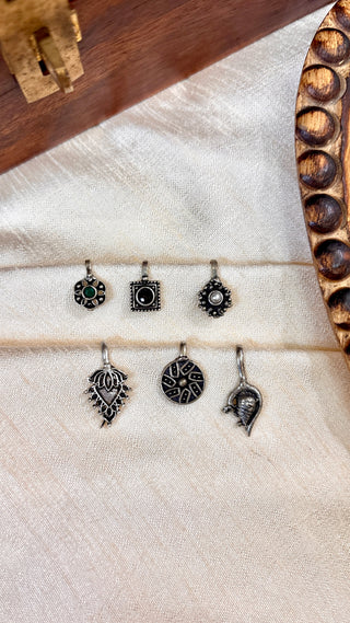 Geetanjali Nose Clip Combo | Silver Lookalike Nose Clips Made in Jaipur