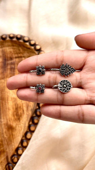 Priya Nose Clip Combo | Silver Lookalike Nose Clips Made in Jaipur