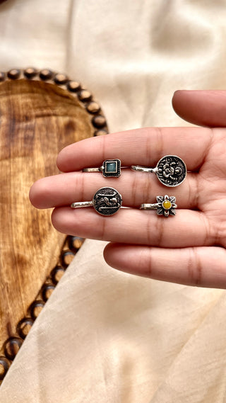 Yumna Nose Clip Combo | Silver Lookalike Nose Clips Made in Jaipur