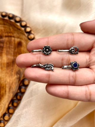 Dhara Nose Clip Combo | Silver Lookalike Nose Clips Made in Jaipur