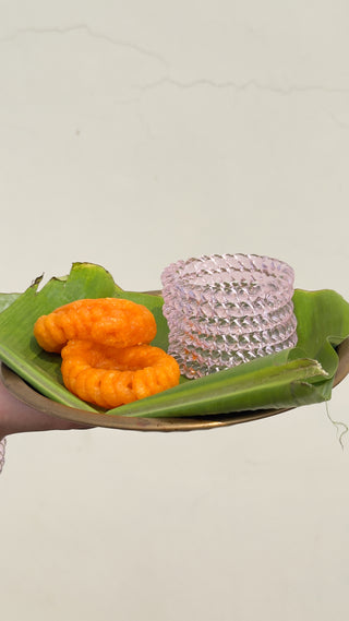 Gulaab Jal Jalebi Bangles | Baby Pink Twisty Glass Bangle Pair