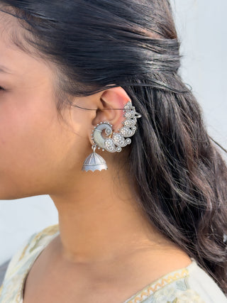 Kanak Rekha Jaipuri Earcuff Jhumka