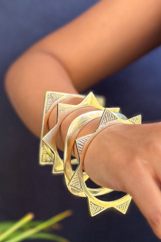 The Golden Bangle Stack