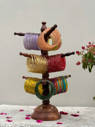 The Sheesham Stand | Wooden Bangle Stand