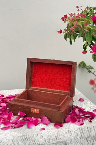The Sheesham Sandook | Wooden Jewellery Storage Box