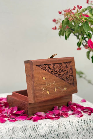 The Sheesham Sandook | Wooden Jewellery Storage Box