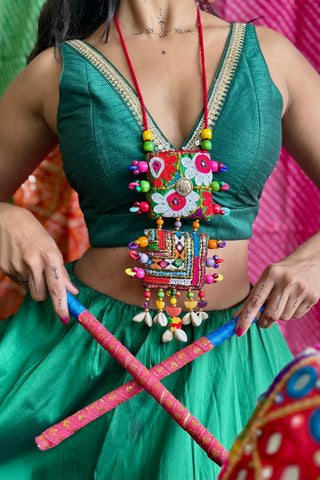 Paarvi | Tedhe Medhe | JanpathOnline Patchwork Necklace