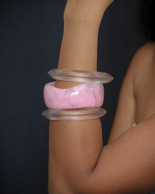 Talisa | Vintage Wooden & Resin Bangle Stack