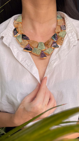Seepstone | Nest of Stones Necklace with Earrings