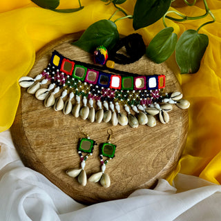 Miraya Multicolor Kutchi Choker