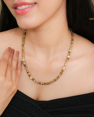 The Delicate Brick Necklace | Devi Dokra Jewellery by JanpathOnline