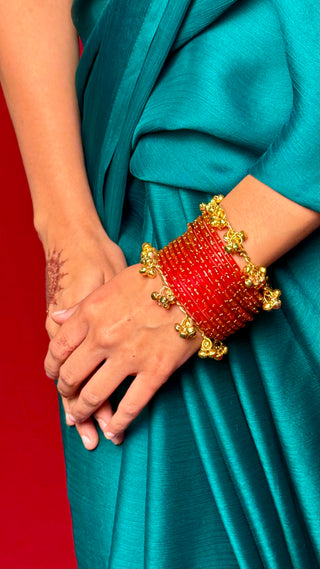 Anaari Raindrop Bangles with Kashmiri Ghunghroo Choodiyan