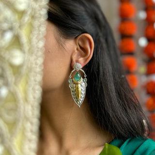 Paan Pata Earrings | Dharohar July'24