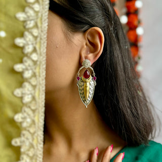 Paan Pata Earrings | Dharohar July'24