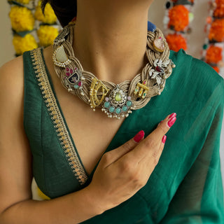 Preeti // Ornamental Jute Necklace // Dharohar July'24 Edit