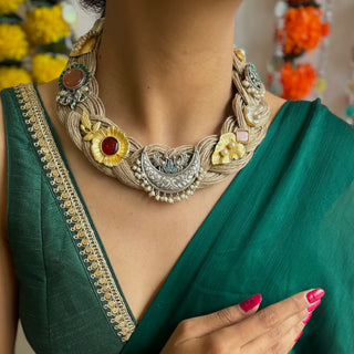 Mamta // Ornamental Jute Necklace // Dharohar July'24 Edit