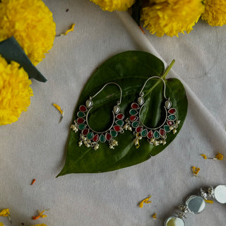 Uma Stonework Jhumkas