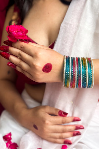 The Satrangi Moti Stack | Rangon Ki Jhilmil Stack with Moti Bangles