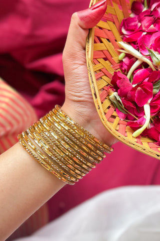 Kanak Stone Work Glass Bangles