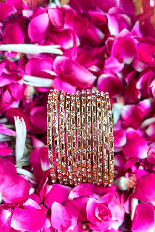 The Suvarna Stack | Golden Bangle Stack