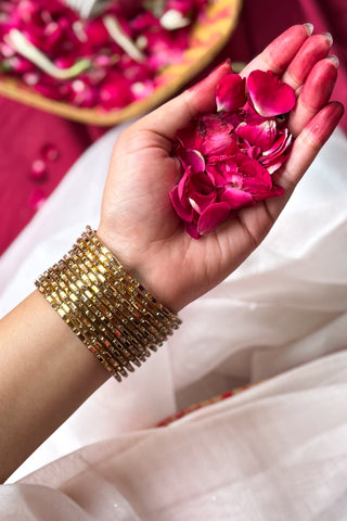The Suvarna Stack | Golden Bangle Stack