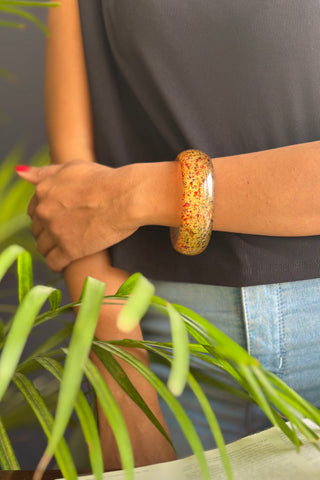 Laiba | One of a Kind Vintage Wooden Handpainted Bangle