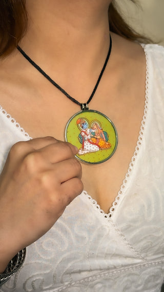 Nandlal Pichwai Pendant | Tasveeron Wale Haar