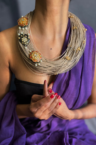 Madhubala | One of Kind Ornamental Jute Necklaces