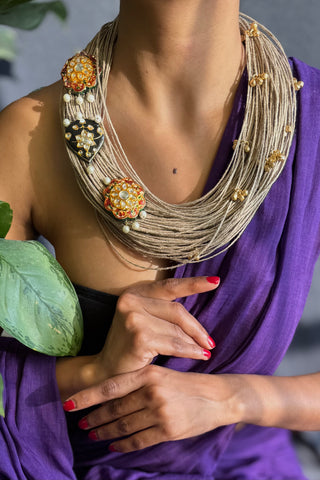 Madhubala | One of Kind Ornamental Jute Necklaces