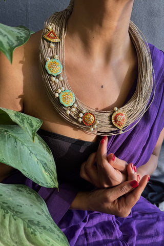 Shriya | One of Kind Ornamental Jute Necklaces