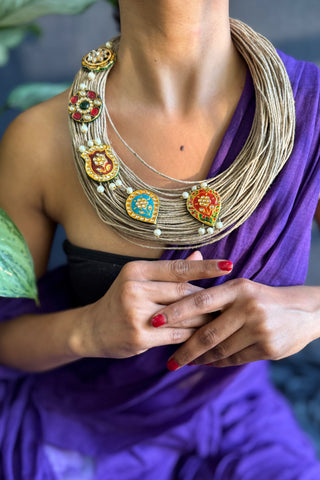 Deepika | One of Kind Ornamental Jute Necklaces