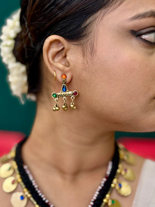 The Chanda Afghan Necklace with Earrings